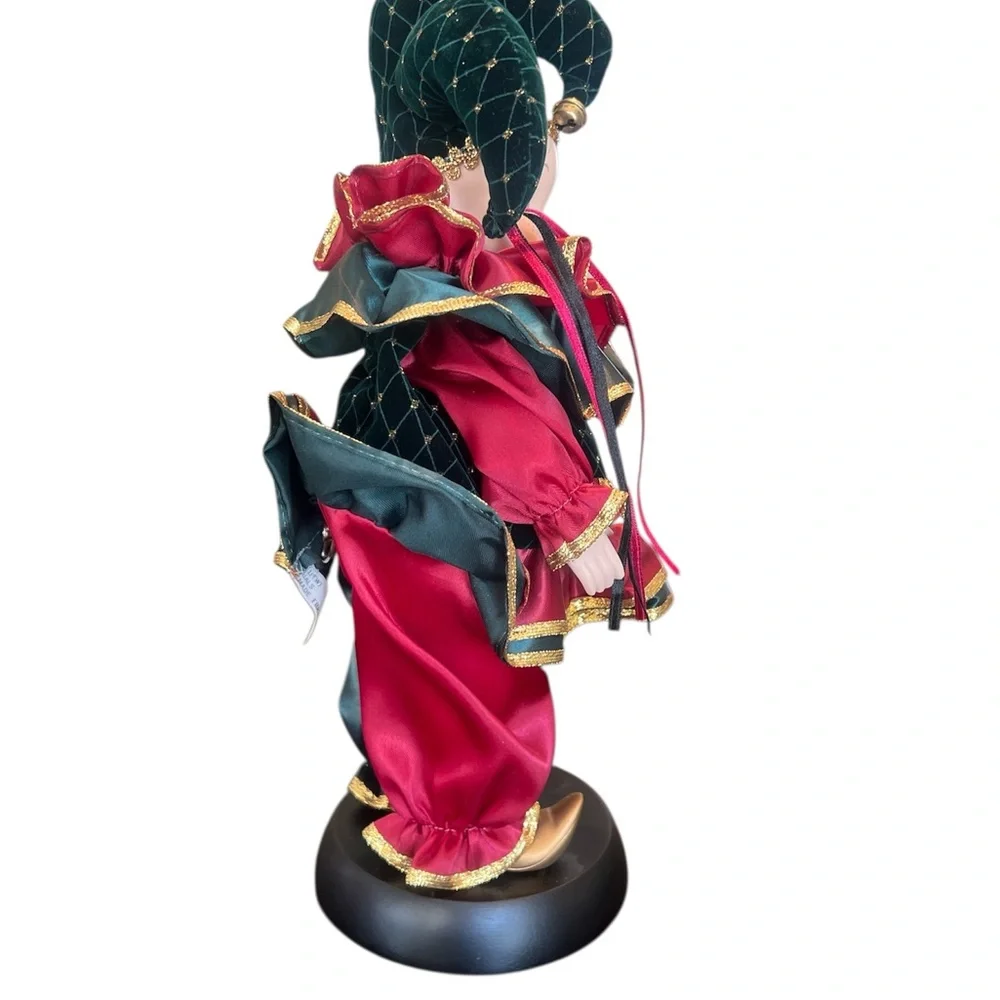 House of Lloyd Whimsical‎ Holiday Jester Figurine in Red and Green
